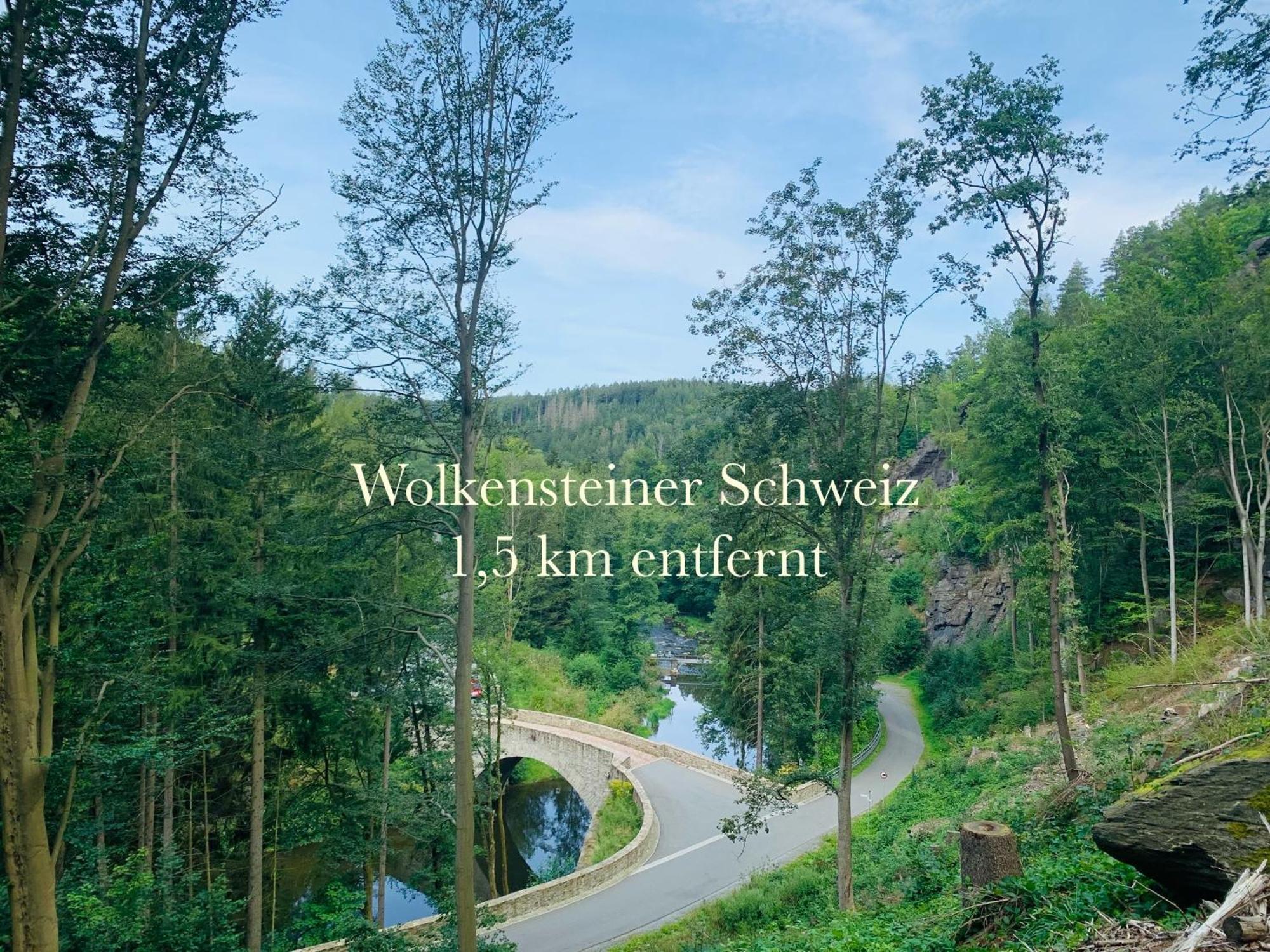 Am Schloss Wolkenstein, 75M2, 2Br, Babybett Extérieur photo